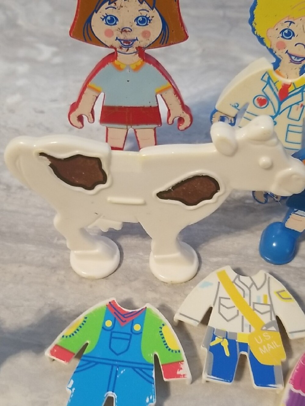 Vintage  Playskool Flat Folks Lot - Picture 9 of 12